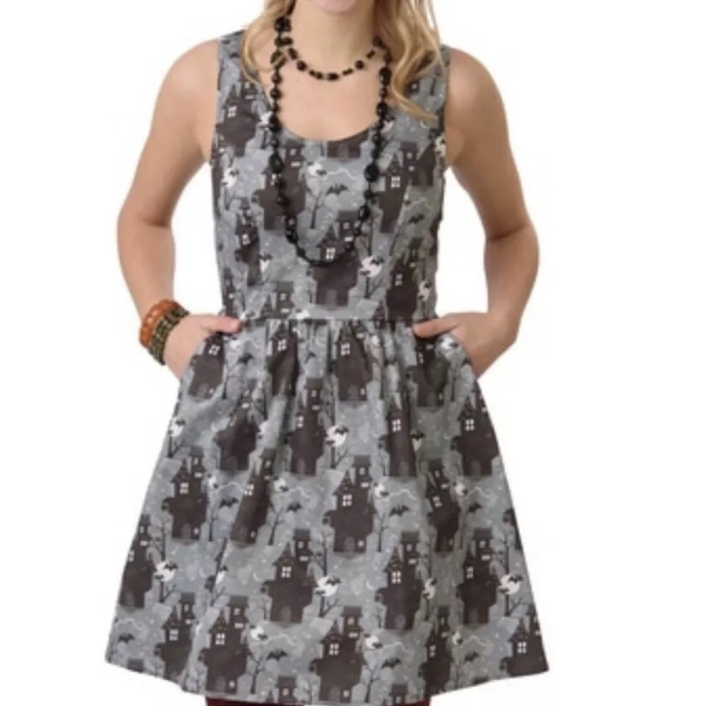 Blue Platypus Halloween Haunted House Dress Medium
